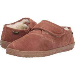 Old Friend Men's Leather Fleeced-Lined Tan Slipper