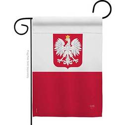 Breeze Decor G158078 Poland Flags The World Nationality Impressions Vertical Garden Flag