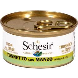 Schesir Cat Adult Tuna & Beef Gravy 70