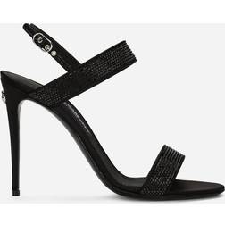 Dolce & Gabbana KIM rhinestone sandals jet_black