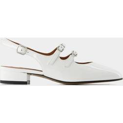 Peche sandals vernis_blanc