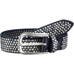 B.belt nietengürtel leder 135470 schwarz cm