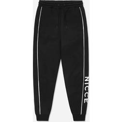 Nicce Graphic Logo Stretch Waist Black Mens Track Pants 211 04 06 0001