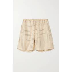 Toteme Off-White Monogram Shorts DK