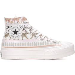 Converse Chuck Taylor All Star Lift Platform Animal Abstract W - Egret/Decade Pink