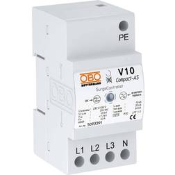 OBO Bettermann Overspændingsafleder V10 Compact 255V, type 2 3, akustisk signalisering