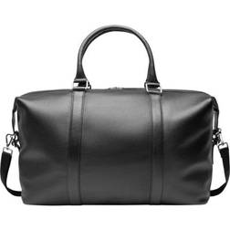 Les Deux Leather Weekend Bag Weekendväskor Herr Svart ONESIZE