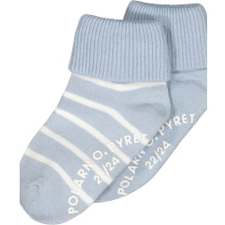 Polarn O. Pyret Socks With Non-Slip Nubs 2-pack - Light Blue