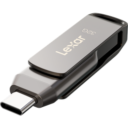 LEXAR JumpDrive Dual Drive D400 Type-C/Type-C & Type-A, up to 100MB/s read USB 3.1 32GB