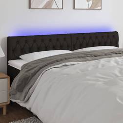 vidaXL LED-lys stof Sengegavl