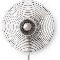 FDB Møbler U12 Sletterhage Lamp with Cord Fluted Glass Aluminium Wall light