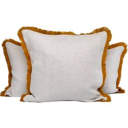 Mille Notti Pienza 50x50 cm Beige/Gul Pudebetræk Gul, Beige (50x50cm)
