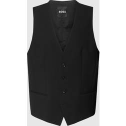HUGO BOSS Slim Fit Vest Til Jakkesæt I Ny Uld Med Stræk