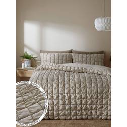 Catherine Lansfield Puffer 3.5 Tog Duvet Cover Natural