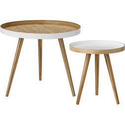 Bloomingville Cappuccino White Soffbord 60cm 2st