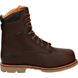 Chippewa Serious Plus Waterproof Composite Toe Work Boots Brown