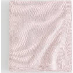 H&M Baby Moss-stitched cotton blanket Pink size: 90x90