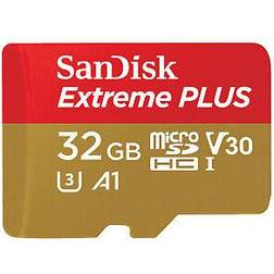 SanDisk Extreme Plus Class 10 MicroSDHC Memory Card 32 GB