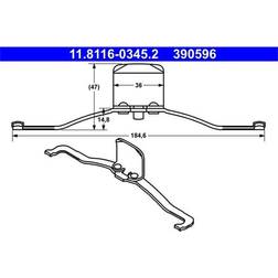 ATE bremssattel feder saab opel ford c70 ii Hydrauliköl