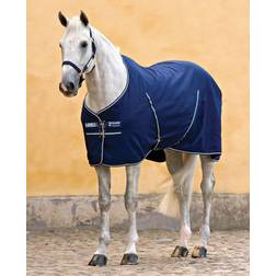 Rambo Stable Rug With Microfiber Lining - Dark Blue/White