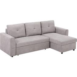 Homcom 839-191V70 Grey Sofa 232cm 3 Seater
