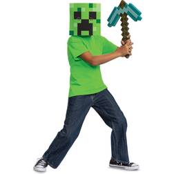 Disguise Minecraft Creeper Mask & Hacka för Barn