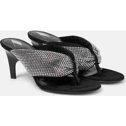 The Attico Rhinestone Højhælede Sandaler - Sort
