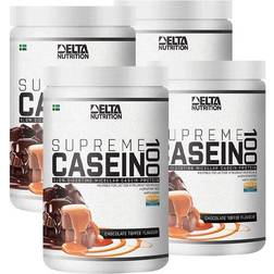 Delta Nutrition Supreme Casein 100 900g Chocolate Toffe 4-pack