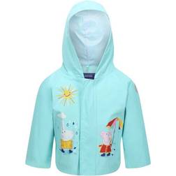 Regatta Peppa Pig Waterproof Summer Jacket - Aruba Blue (RKW282-1J9)