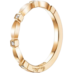 Efva Attling Forget Me Not Thin Ring - Gold/Diamond