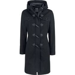 Brandit Long Duffle Coat Wool Coat black