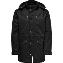 Only & Sons Klaus Winter Parka Jacket - Black