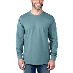 Carhartt sleeve logo t-shirt l/s sea pine heather