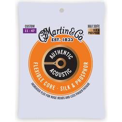 Martin MA130FX Jeu de cordes guitare acoustique Flexible Core Silk & Phosphor 11-47