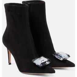 Gianvito Rossi Jaipur Suede Ankle Boots - Black