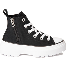 Converse Little Kid's Chuck Taylor All Star Lugged Lift Platform Canvas - Black/Black/White