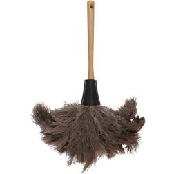 Smart Microfiber Dustpan Wood and Ostrich Feather