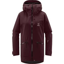 Haglöfs Women's Lumi Insulated Parka - Burgundy Brown