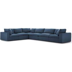 modway Commix Collection EEI-3361-AZU 6 Sectional Sofa 158" 6 Seater