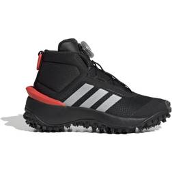 adidas Kid's Fortatrail - Core Black/Silver Metallic/Bright Red