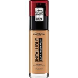 L'Oréal Paris Infallible Fresh Wear 24HR Foundation SPF25 #487 Warm Almond