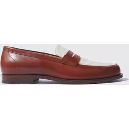 Scarosso Havana Loafers - Cognac Läder/Oxygen Tyg - Brown