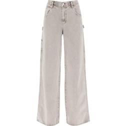 Agolde Magda Denim Carpenter in Grey. 23, 27, 28, 30, 31, 33, 34