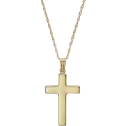 Macy's Flat Cross Necklace - Gold