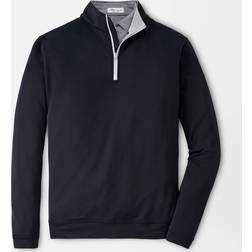 Peter Millar Perth Stretch Loop Terry Quarter-Zip Black