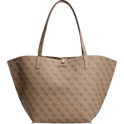 Guess Alby 4g Logo Shopper Bag - Beige