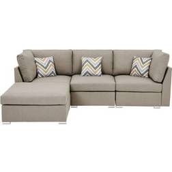 Lilola Home Amira Sofa 95.3" 3 Seater