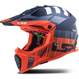 LS2 MX437 FAST MINI EVO Crosshjälm Xcode Fluo Orange-Blå