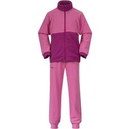 Bergans Kids' Smådøl V5 Longzip Set - Ibis Rose/Fandango Purple