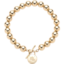 Lauren Ralph Lauren Padlock Beaded Toggle Bracelet - Gold